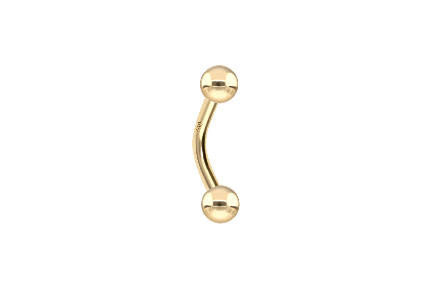 14/18 Karat Gold Piercing Banane